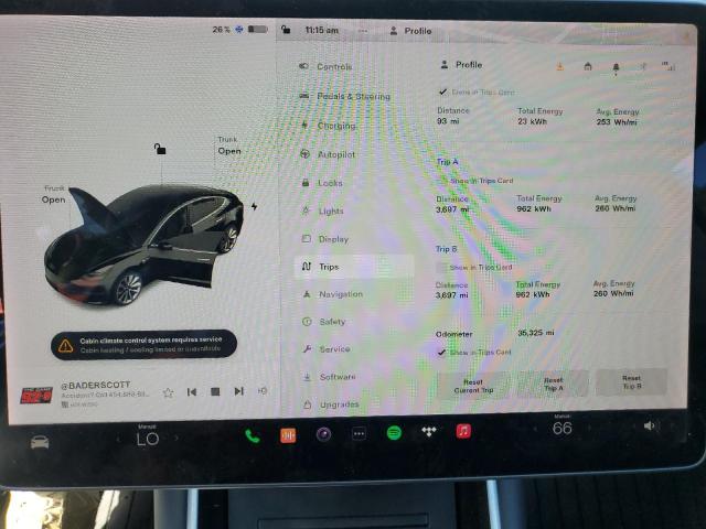 Photo 8 VIN: 5YJ3E1EA9KF310805 - TESLA MODEL 3 