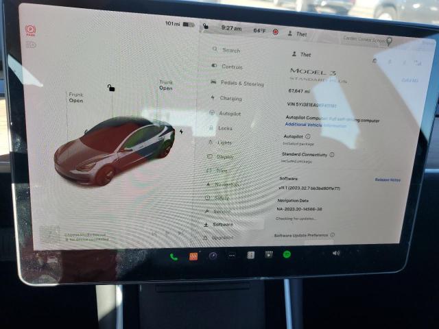 Photo 8 VIN: 5YJ3E1EA9KF411181 - TESLA MODEL 3 