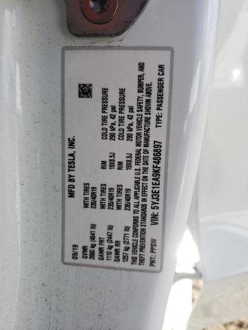 Photo 12 VIN: 5YJ3E1EA9KF486897 - TESLA MODEL 3 