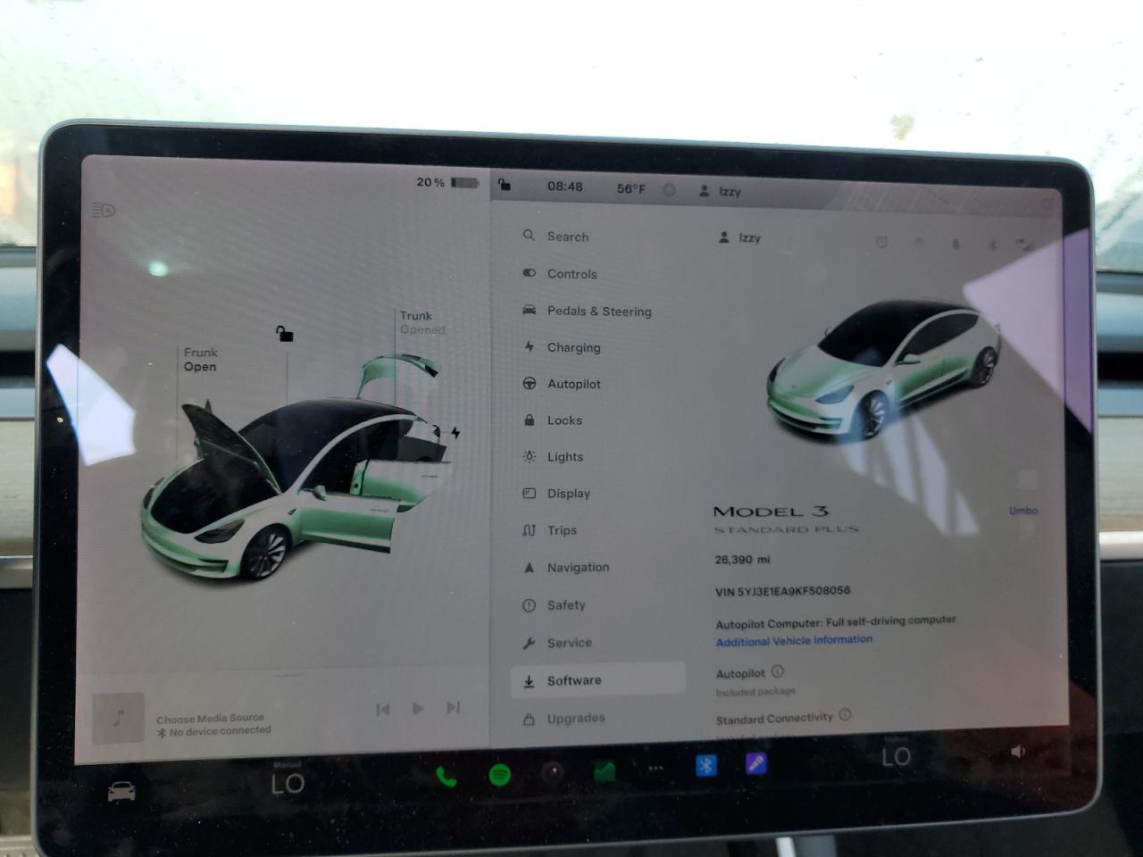 Photo 8 VIN: 5YJ3E1EA9KF508056 - TESLA MODEL 3 