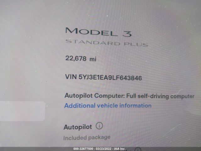 Photo 6 VIN: 5YJ3E1EA9LF643846 - TESLA MODEL 3 