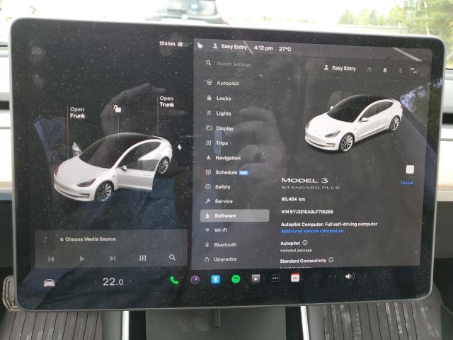 Photo 8 VIN: 5YJ3E1EA9LF718268 - TESLA MODEL 3 