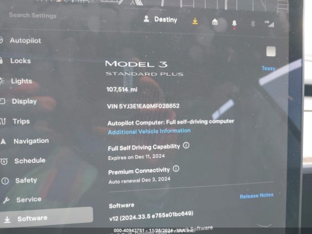 Photo 6 VIN: 5YJ3E1EA9MF028652 - TESLA MODEL 3 