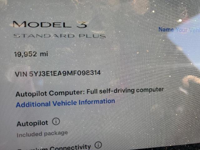 Photo 8 VIN: 5YJ3E1EA9MF098314 - TESLA MODEL 3 