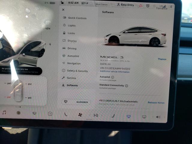 Photo 7 VIN: 5YJ3E1EA9MF943212 - TESLA MODEL 3 