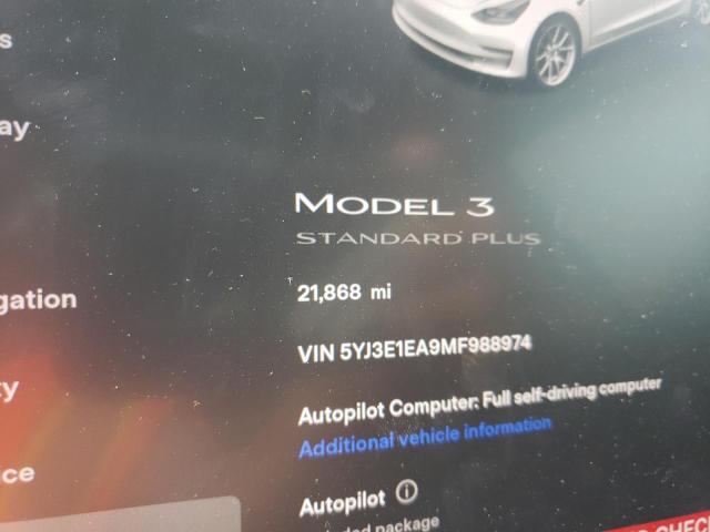 Photo 8 VIN: 5YJ3E1EA9MF988974 - TESLA MODEL 3 