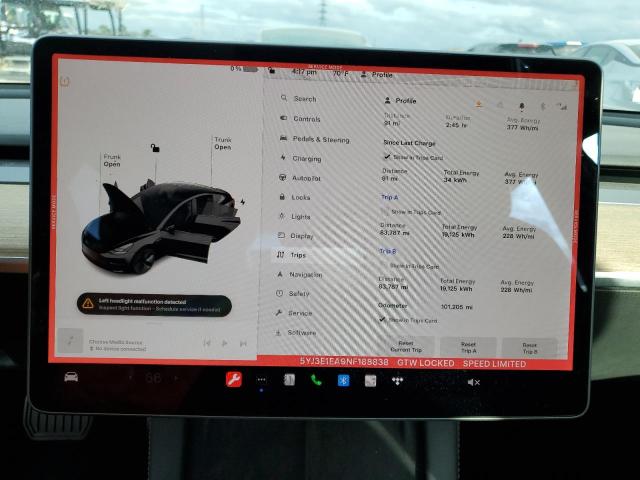 Photo 8 VIN: 5YJ3E1EA9NF188838 - TESLA MODEL 3 