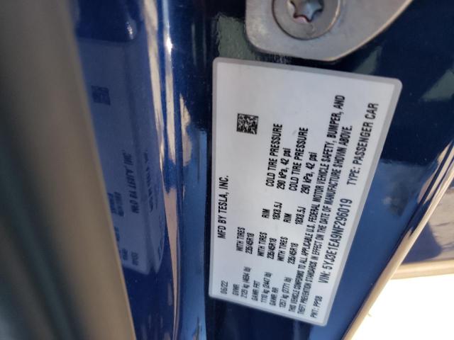 Photo 11 VIN: 5YJ3E1EA9NF296019 - TESLA MODEL 3 