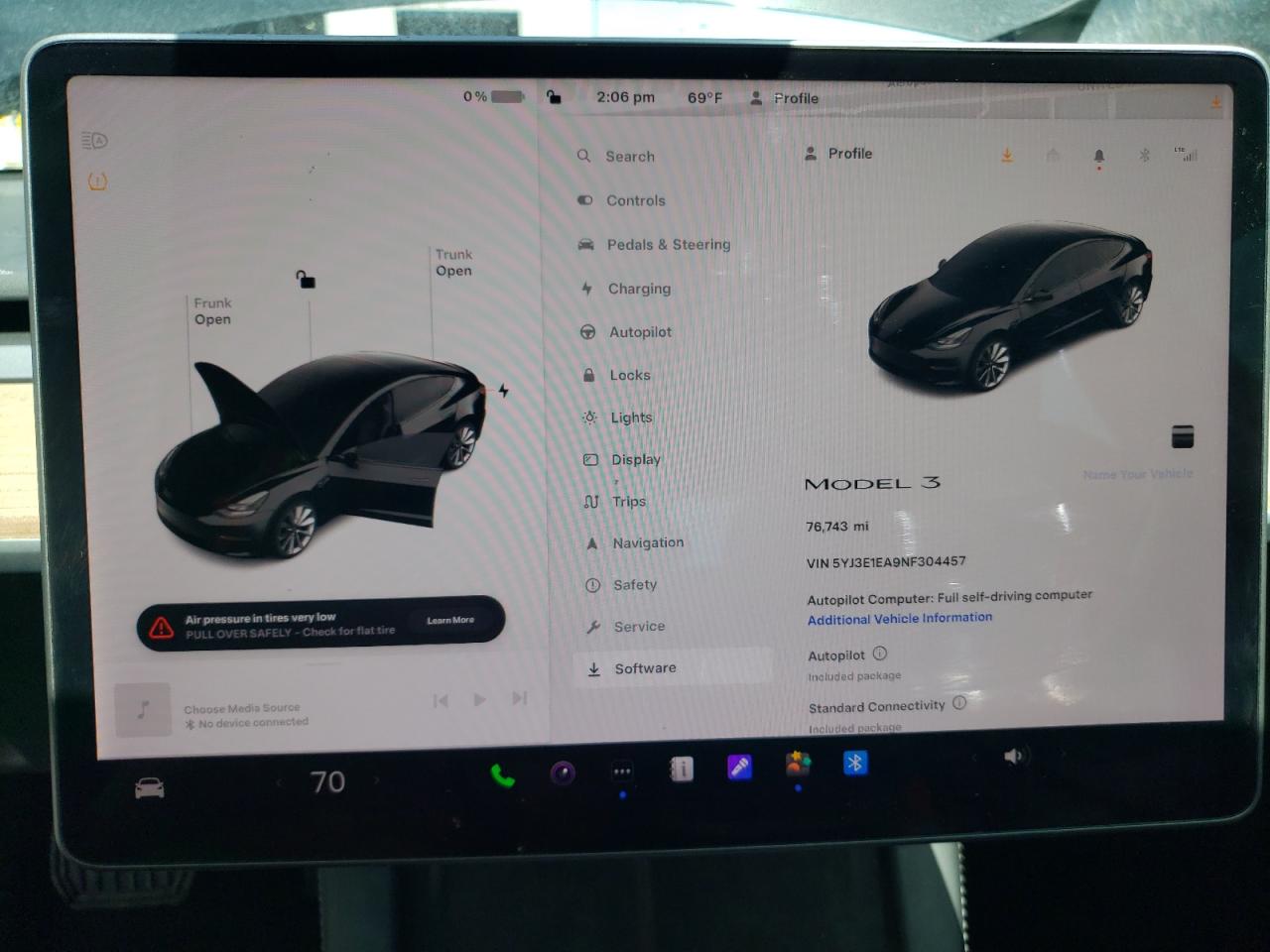 Photo 8 VIN: 5YJ3E1EA9NF304457 - TESLA MODEL 3 