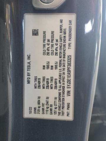 Photo 11 VIN: 5YJ3E1EA9PF383325 - TESLA MODEL 3 