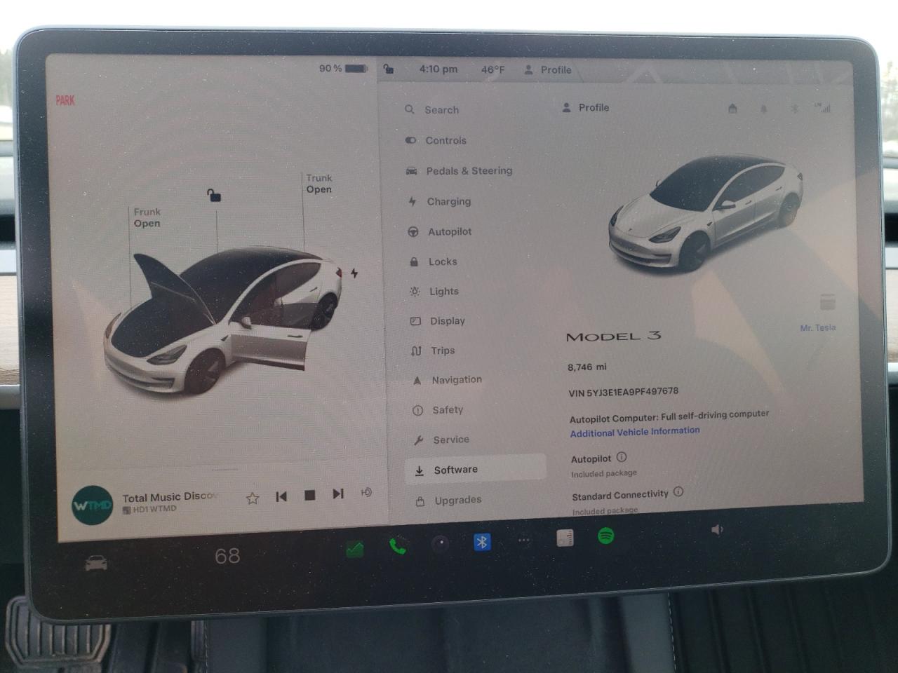 Photo 8 VIN: 5YJ3E1EA9PF497678 - TESLA MODEL 3 