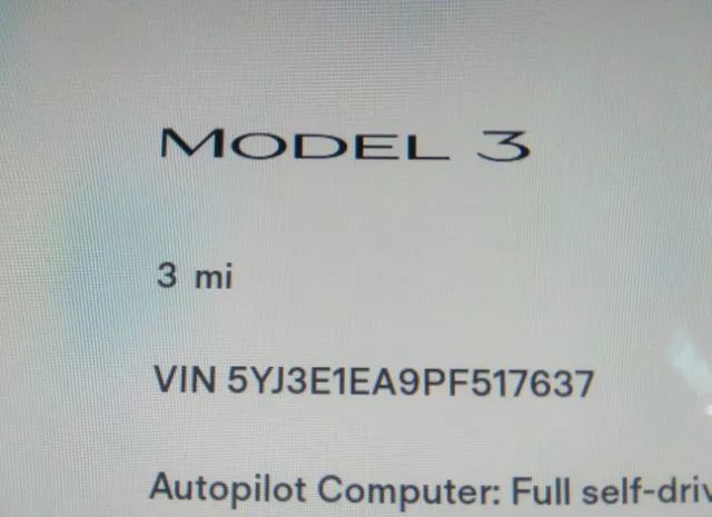 Photo 6 VIN: 5YJ3E1EA9PF517637 - TESLA MODEL 3 