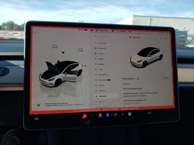 Photo 8 VIN: 5YJ3E1EA9PF575280 - TESLA MODEL 3 