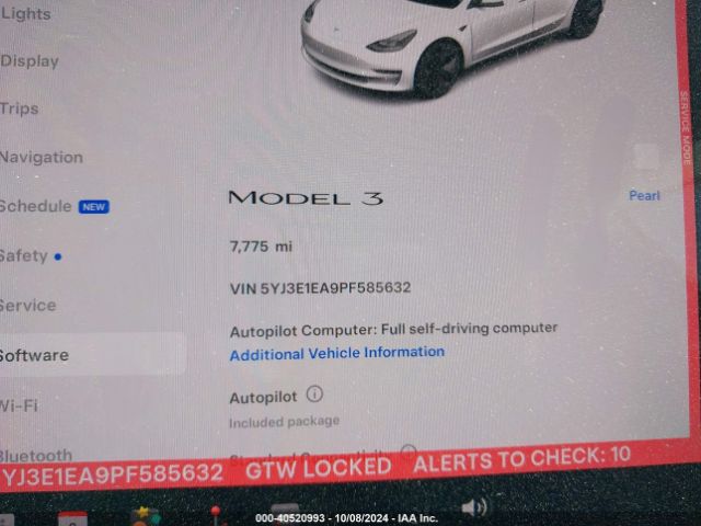 Photo 6 VIN: 5YJ3E1EA9PF585632 - TESLA MODEL 3 