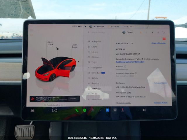 Photo 6 VIN: 5YJ3E1EA9PF608567 - TESLA MODEL 3 