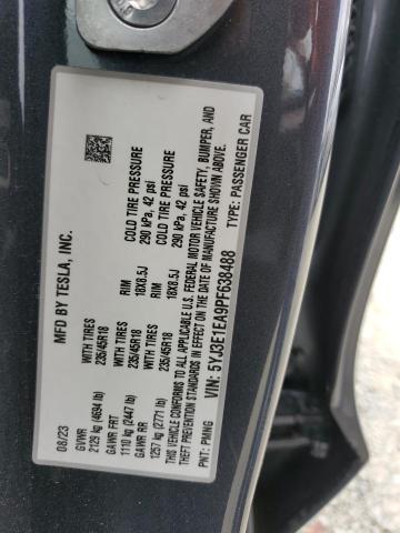 Photo 12 VIN: 5YJ3E1EA9PF638488 - TESLA MODEL 3 