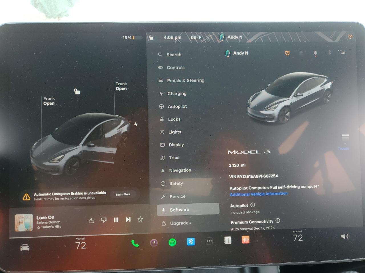 Photo 8 VIN: 5YJ3E1EA9PF687254 - TESLA MODEL 3 