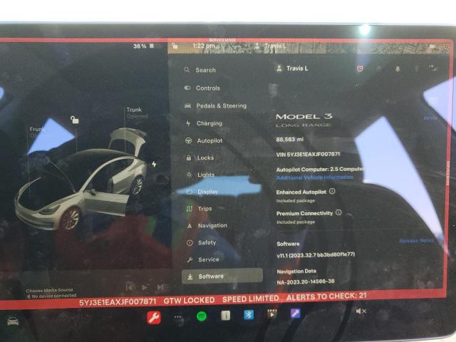 Photo 8 VIN: 5YJ3E1EAXJF007871 - TESLA MODEL 3 