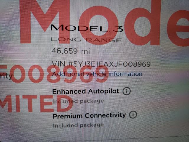 Photo 7 VIN: 5YJ3E1EAXJF008969 - TESLA MODEL 3 