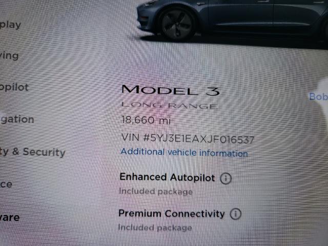 Photo 7 VIN: 5YJ3E1EAXJF016537 - TESLA MODEL 3 