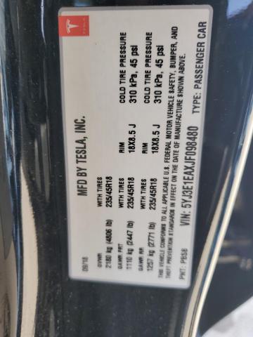 Photo 11 VIN: 5YJ3E1EAXJF098480 - TESLA MODEL 3 