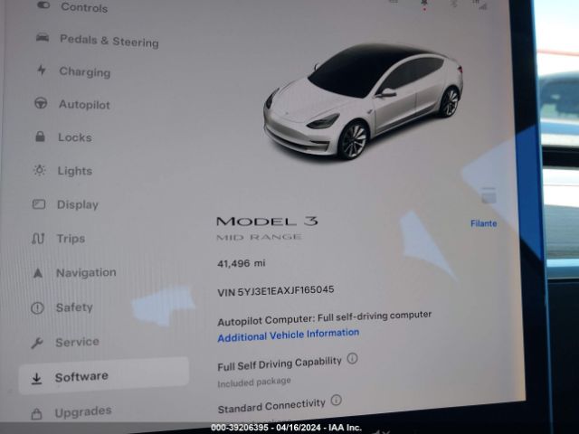 Photo 6 VIN: 5YJ3E1EAXJF165045 - TESLA MODEL 3 