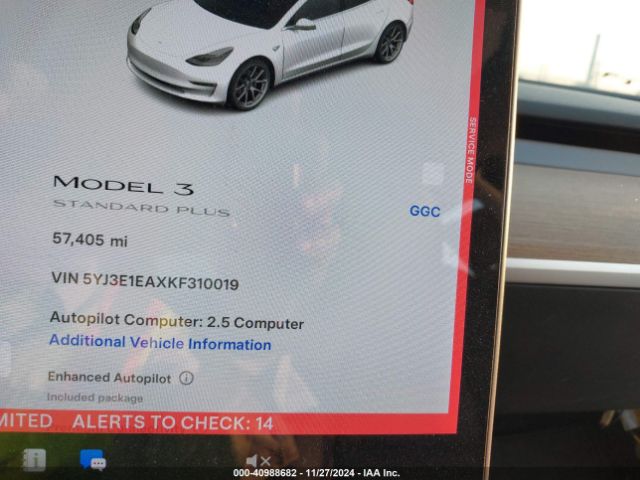 Photo 6 VIN: 5YJ3E1EAXKF310019 - TESLA MODEL 3 