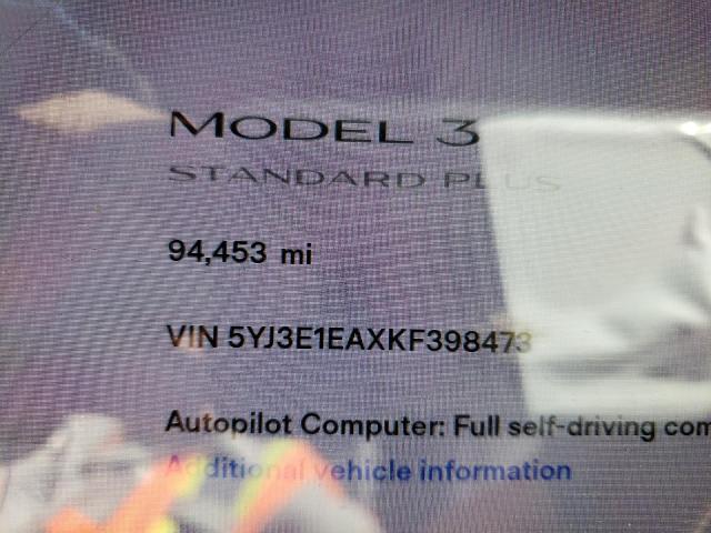 Photo 7 VIN: 5YJ3E1EAXKF398473 - TESLA MODEL 3 