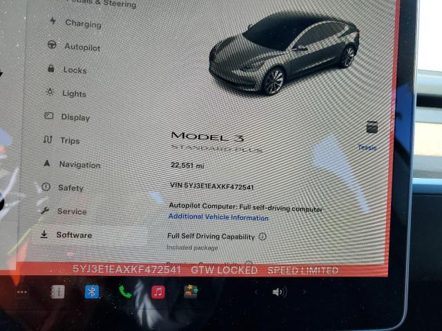 Photo 8 VIN: 5YJ3E1EAXKF472541 - TESLA MODEL 3 