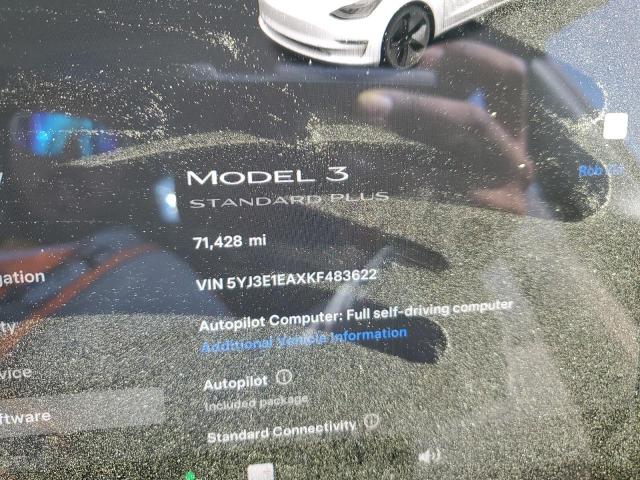 Photo 8 VIN: 5YJ3E1EAXKF483622 - TESLA MODEL 3 