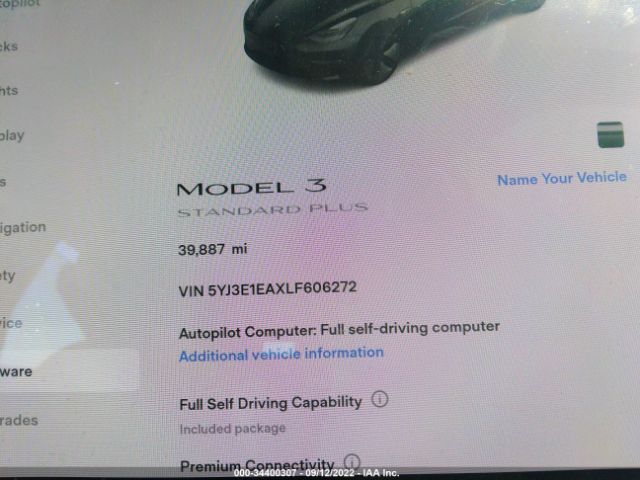 Photo 6 VIN: 5YJ3E1EAXLF606272 - TESLA MODEL 3 