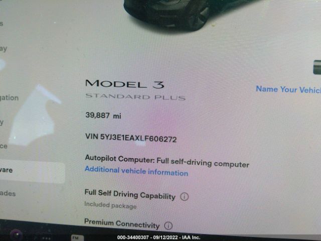 Photo 8 VIN: 5YJ3E1EAXLF606272 - TESLA MODEL 3 