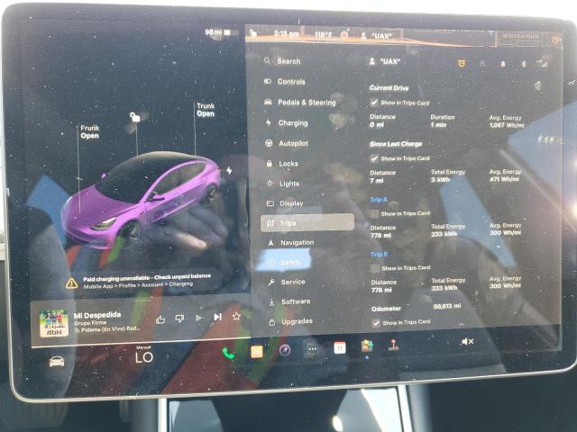 Photo 8 VIN: 5YJ3E1EAXLF704606 - TESLA MODEL 3 