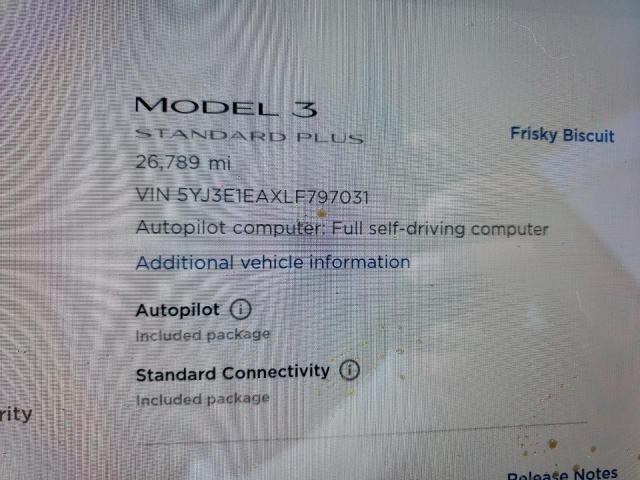 Photo 7 VIN: 5YJ3E1EAXLF797031 - TESLA MODEL 3 