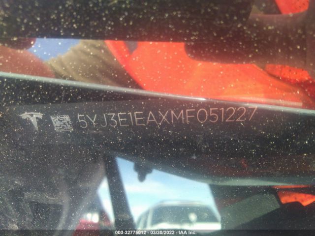 Photo 8 VIN: 5YJ3E1EAXMF051227 - TESLA MODEL 3 