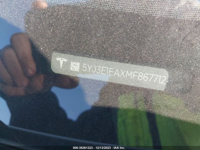 Photo 8 VIN: 5YJ3E1EAXMF867712 - TESLA MODEL 3 