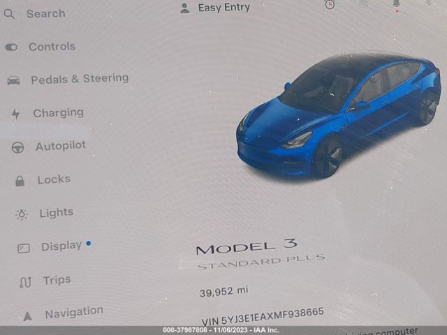 Photo 6 VIN: 5YJ3E1EAXMF938665 - TESLA MODEL 3 