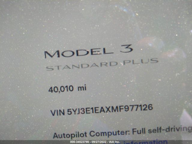 Photo 6 VIN: 5YJ3E1EAXMF977126 - TESLA MODEL 3 