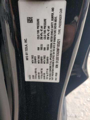 Photo 11 VIN: 5YJ3E1EAXNF185821 - TESLA MODEL 3 