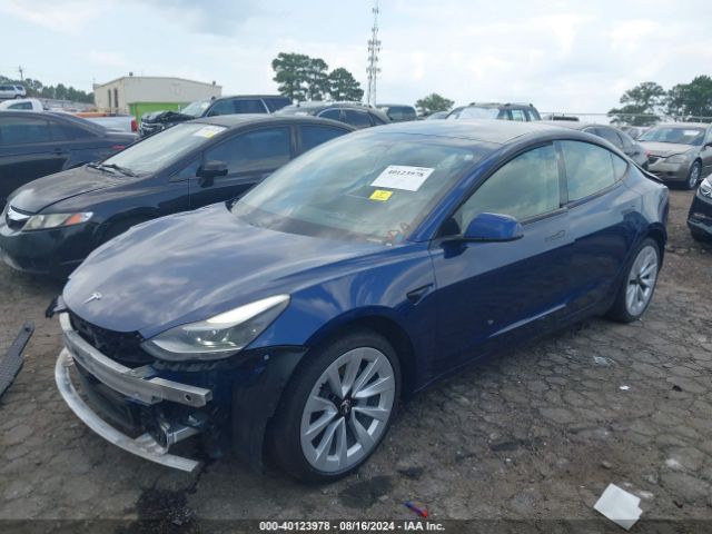 Photo 1 VIN: 5YJ3E1EAXNF187844 - TESLA MODEL 3 