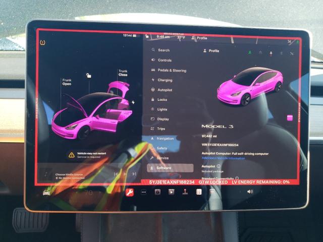 Photo 8 VIN: 5YJ3E1EAXNF188234 - TESLA MODEL 3 