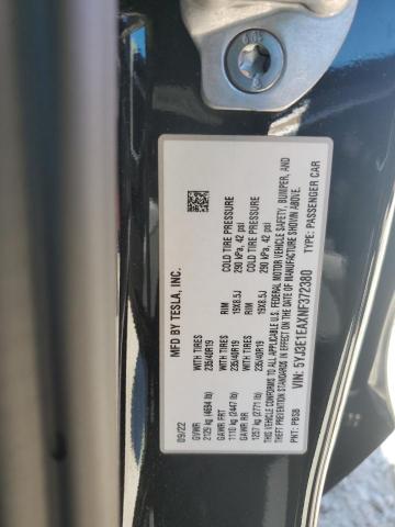 Photo 11 VIN: 5YJ3E1EAXNF372380 - TESLA MODEL 3 