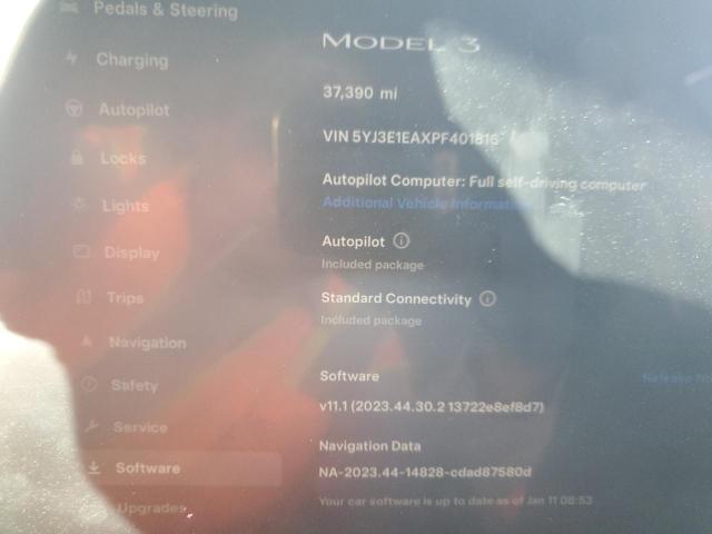 Photo 8 VIN: 5YJ3E1EAXPF401816 - TESLA MODEL 3 