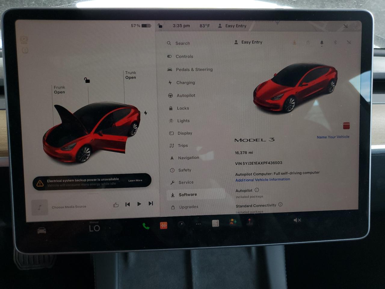 Photo 8 VIN: 5YJ3E1EAXPF436503 - TESLA MODEL 3 