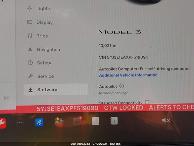 Photo 6 VIN: 5YJ3E1EAXPF519090 - TESLA MODEL 3 