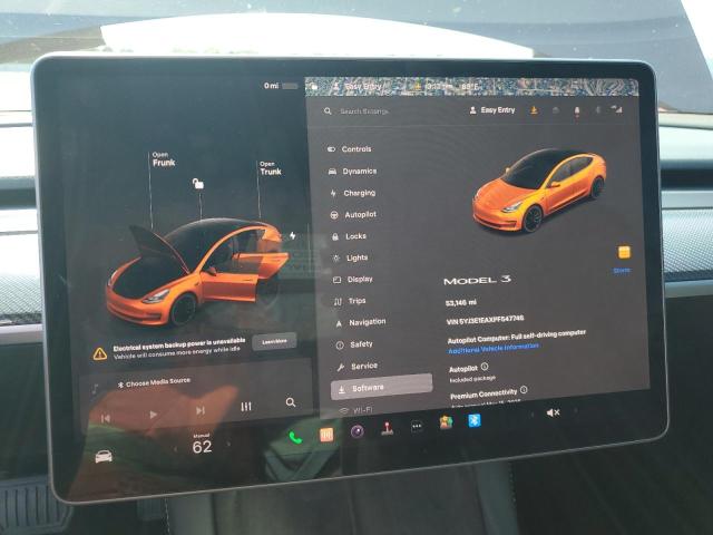 Photo 8 VIN: 5YJ3E1EAXPF547746 - TESLA MODEL 3 