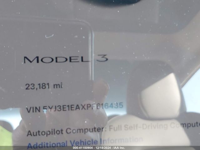 Photo 6 VIN: 5YJ3E1EAXPF616435 - TESLA MODEL 3 