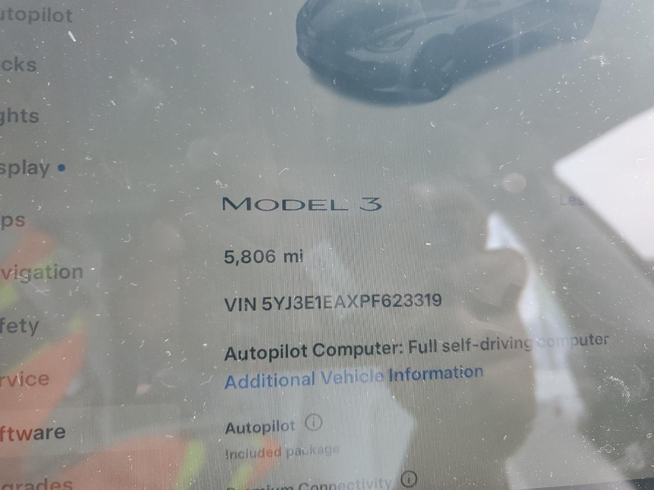 Photo 8 VIN: 5YJ3E1EAXPF623319 - TESLA MODEL 3 