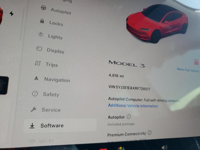 Photo 8 VIN: 5YJ3E1EAXRF726517 - TESLA MODEL 3 