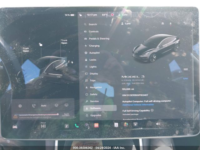 Photo 6 VIN: 5YJ3E1EB0JF103467 - TESLA MODEL 3 